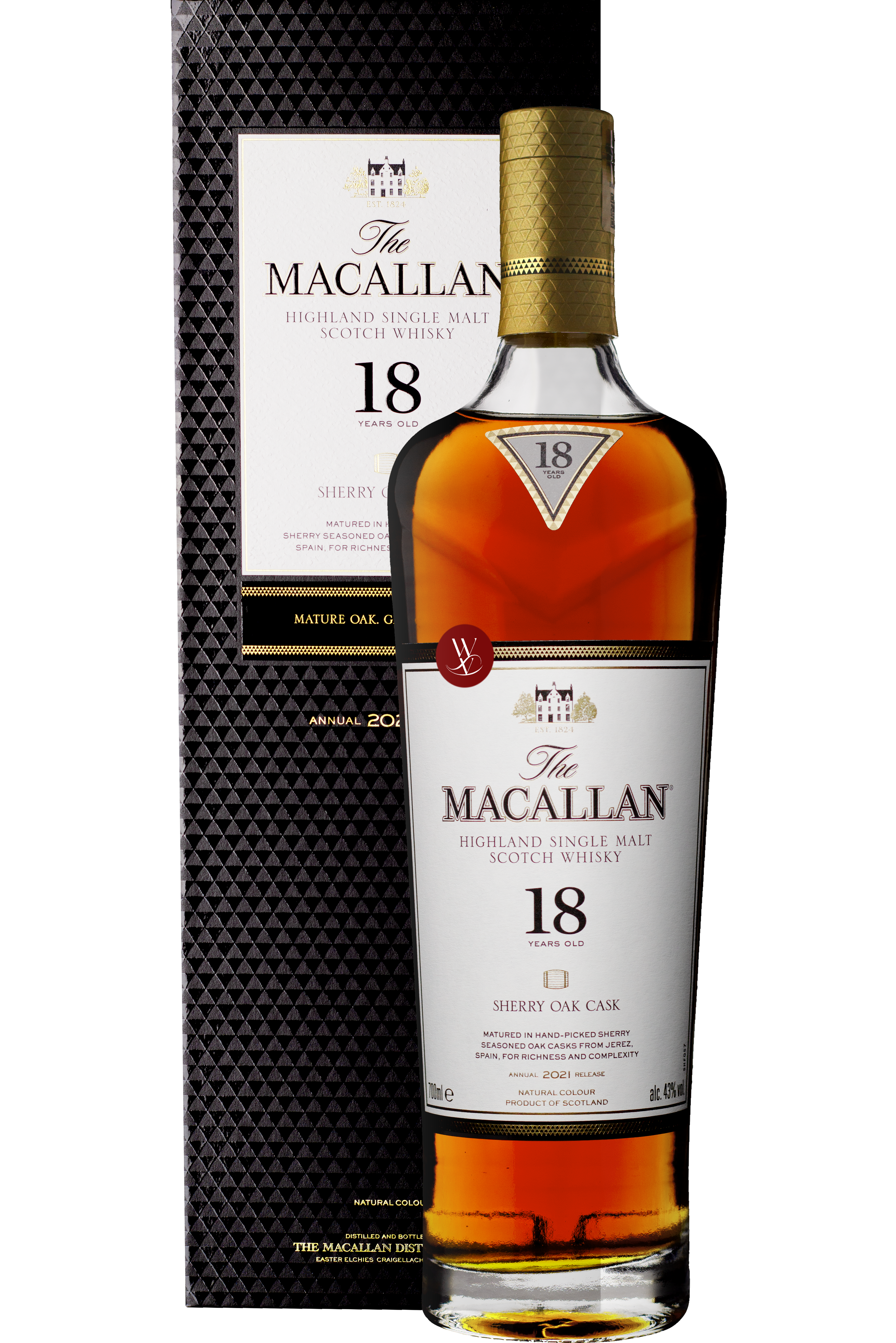 WineVins Whisky The Macallan 18 Anos Sherry Oak Cask