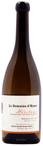 Wine Vins Domaine D'Henri Chablis 1er Cru Fourchaume Heritage Branco